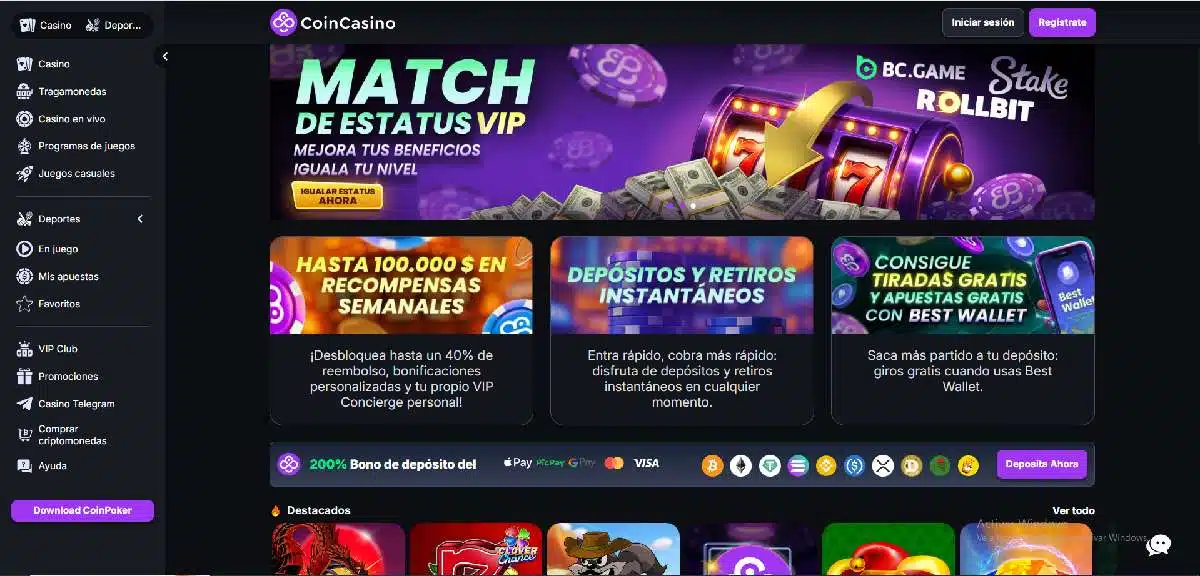 CoinCasiono - Análisis detallado de los mejores csinos online en Colombia 2026